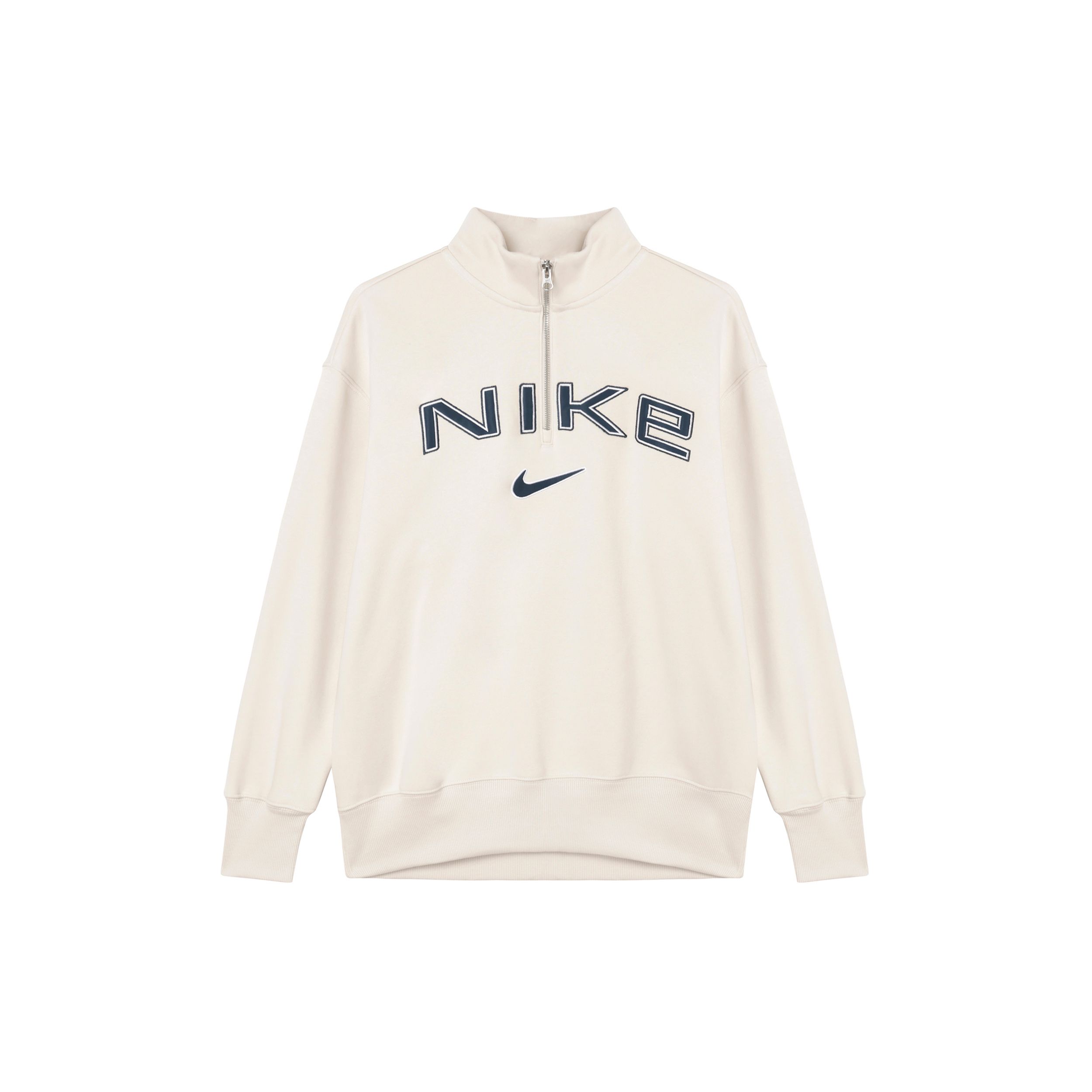 

Nike Women s Phoenix Fleece Oversized 1/4-Zip Top Light Orewood Brown FV7680-104 L