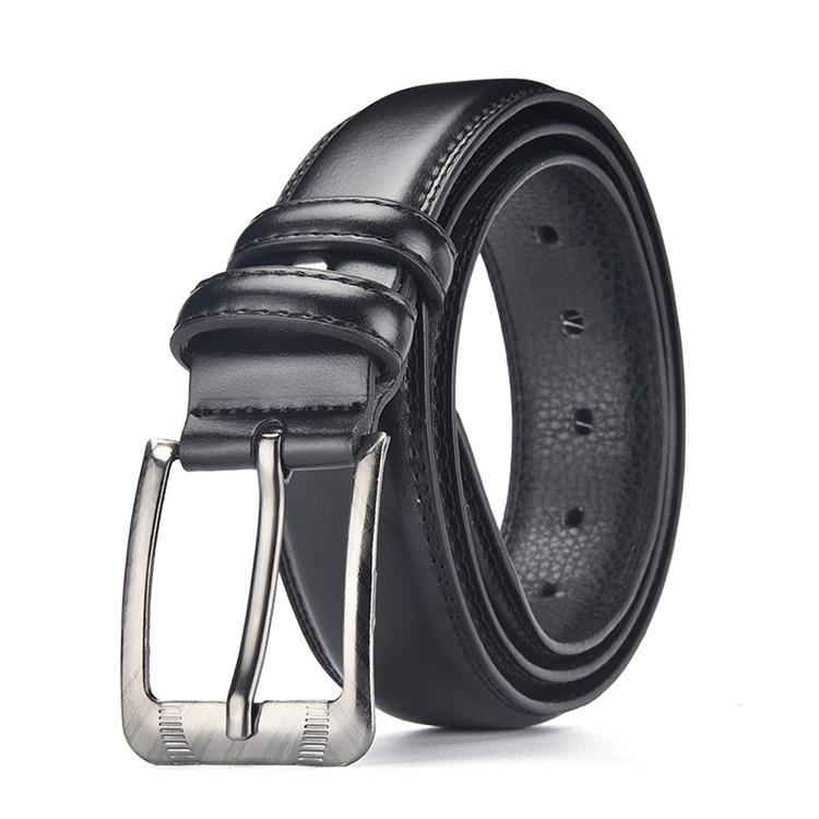 Pin Buckle Belt Casual Blue Pu Men'S Belt Belt Belt Men'S High Sense