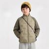 Kids Multipurpose Down Coat Warm Insulation Outerwear Stand Collar Accent For Primary School Students