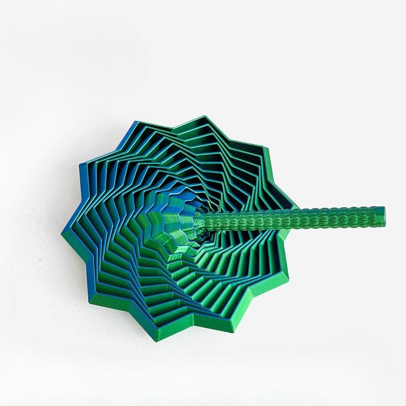 Print Sensory Agitated Star Hexagonal Handle-shaped Stress-relieving Polygonal Toy