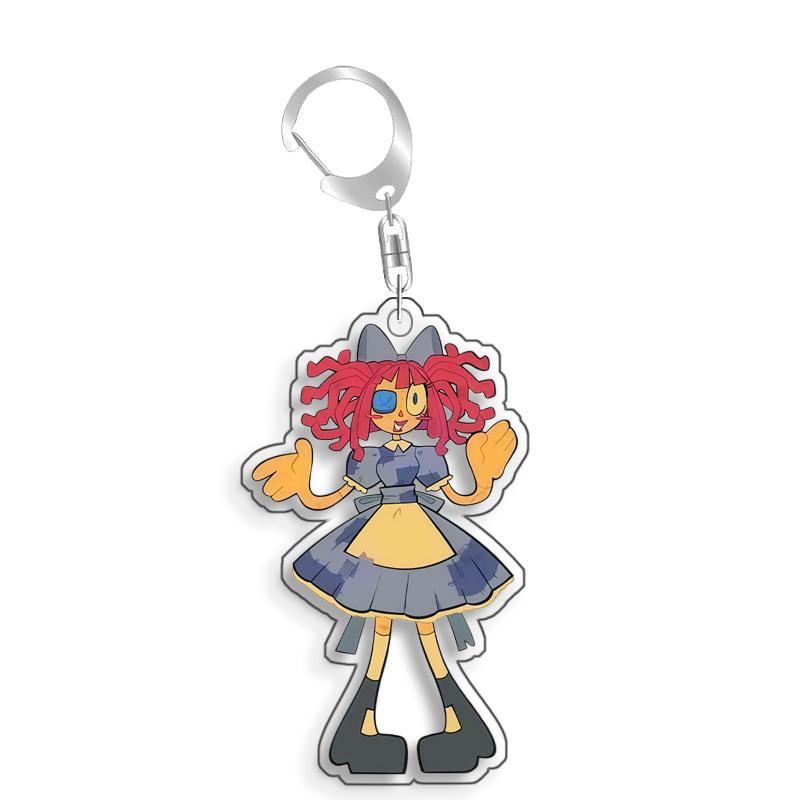 For The Amazing Digital Circus Pomni Jax Ragatha Kinger Caine Acrylic selfmade cute Cartoon Anime Keychain Pendant Toy gift 5cm