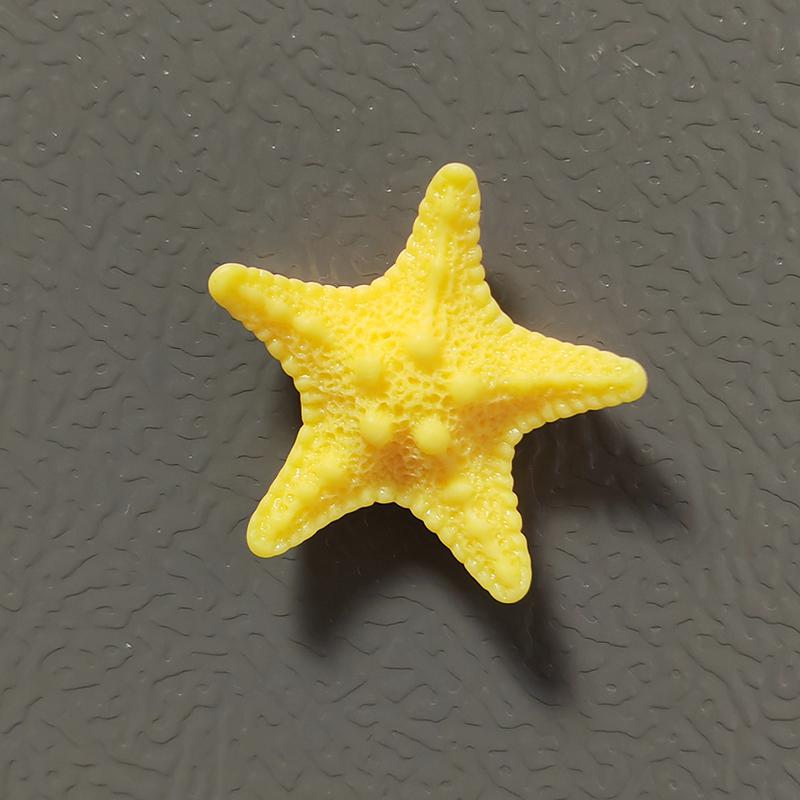 4cm Resin Starfish Fridge Magnet Home Decor Accessory Aquarium Ornament Refrigerator Cute Kitchen Decorations Po Stickers