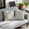 Fresh White And Green Pattern Cushions Pillowcase Polyester Cushion Cover Throw Pillow Pillowcover Home Car Sofa Decor