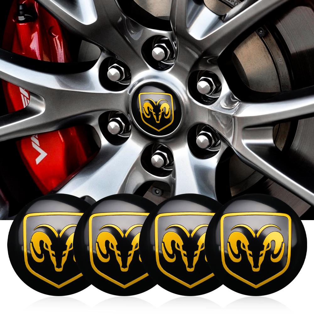 56MM Car Wheel Center Cover Sticker Hub Cap Accessories For Dodge Durango Caliber Dakota Neon SRT SXT Nitro Avenger Dart Viper GG1