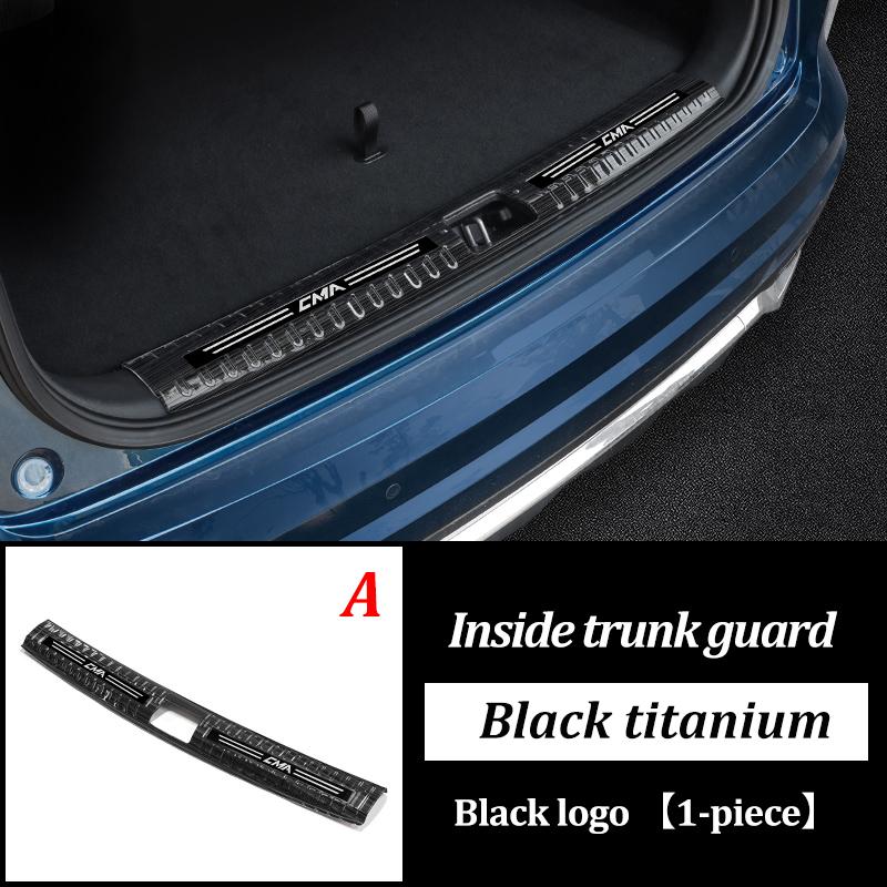 LINNUNU Car Trunk Sill Guard Protector Rear Bumper Stainless Steel Plate Cover For Geely MONJARO KX11Manjaro 21-2023 Accessories