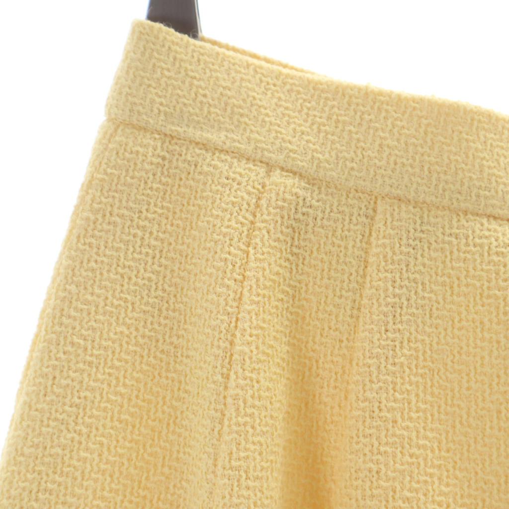 Aquascutum Wool Blend Made In Japan Skirt Suit Setup 9 Yellow Women Used