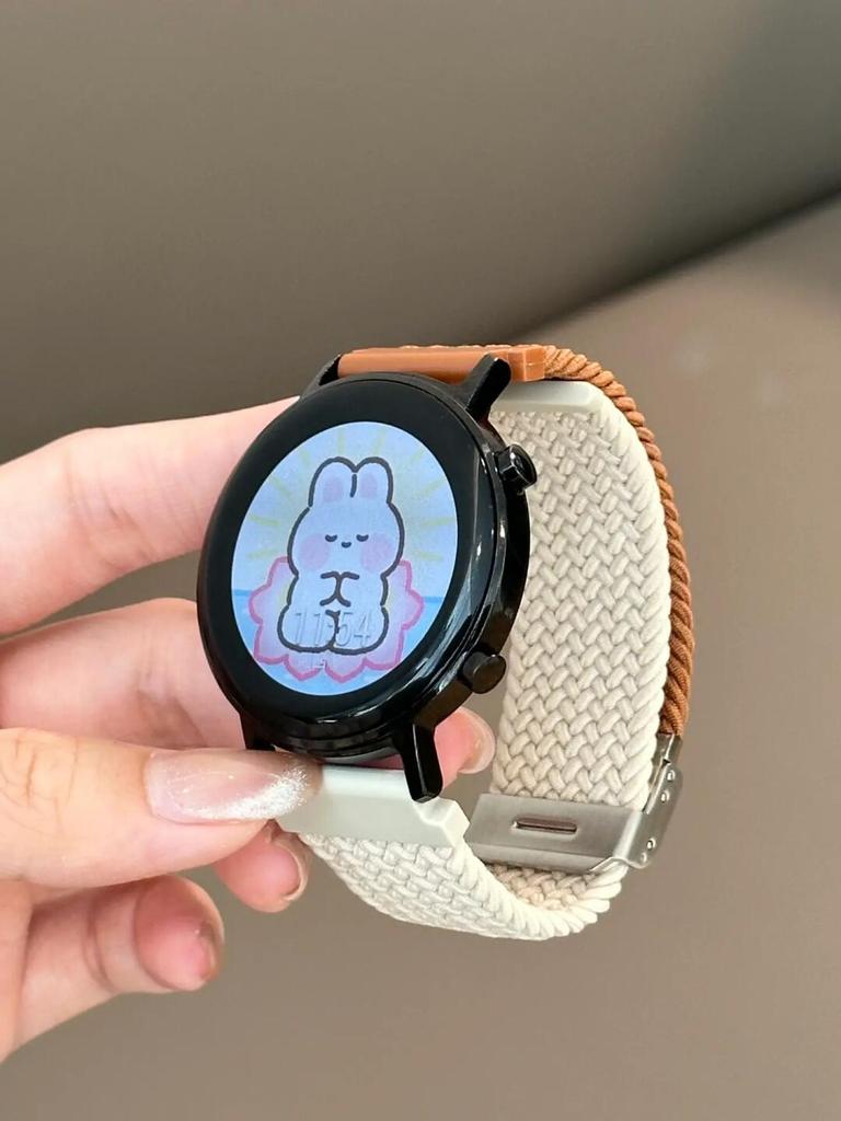 Řemínek pro Samsung Galaxy Watch 7 FE 5 Pro 4 6 classic 44mm 40mm Kožený pletený sportovní náramek correa Galaxy Watch 7 Řemínek