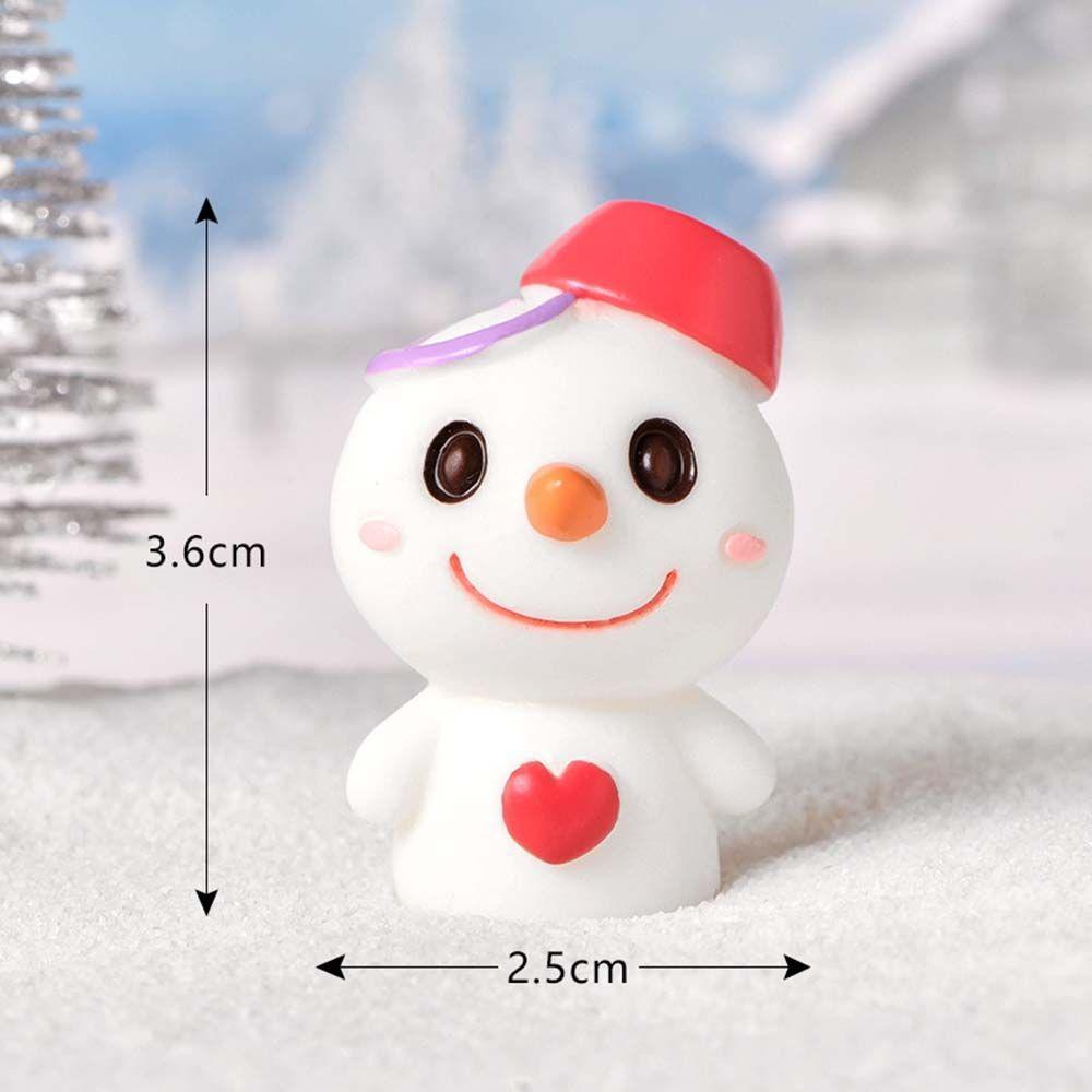 Model Miniature Dairy Sheep Little Statue Christmas Tree Figurines Micro Landscape Santa Claus