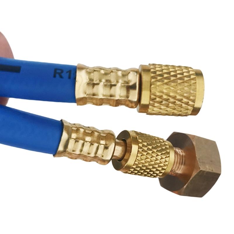 Universal HVAC Service Hose With 3 Color Option HVAC Charging Hose Tube Kit Hose Low Loss Fittings 1M Long