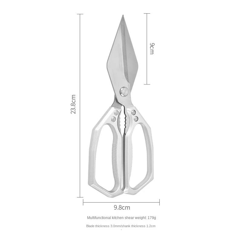 Heavy-Duty Multi-Function Kitchen Scissors - Professional Stainless Steel Shears Specialized for Chicken Bones Poultry5