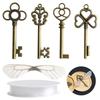 Flying Keys DIY Handmade Accessories with Dragonfly Wing Charms Vintage Bronze Skeleton for Key Party Wedding Favor Supp