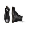Dr. Martens Round Toe Zipper Chunky Heel Short Boots Women Boots Black 31682001