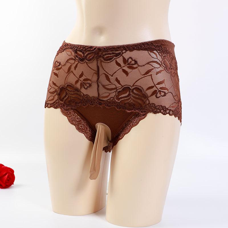 Beschweren über Küsse, japanische Männer Sex JJ Sets aus Strümpfen, Slips, Spitze ultra-dünne nahtlose Slips, Netz atmungsaktiv