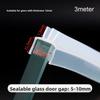1/3meter Silicone Rubber Window Sealing Strips 5-10mm Gap 10mm/12mm Glass Door Weatherstrip Waterproof Self Adhesive