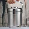 Grote Capaciteit Thermos Lunchbox Roestvrij Staal Thermische Voedselpot Arbeiders Maaltijdbox Buiten