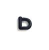 1.5cm Black Artistic Script Embroidered Letters Iron-On Patches - Set of 26