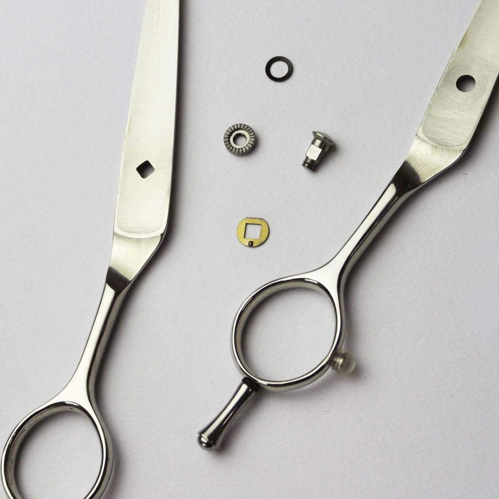 OU Scissors Professional Scissors with Glasses from a Japanese manufacturer of professional 5.5 inches, Hairdresser's Handle, axis, scissors.