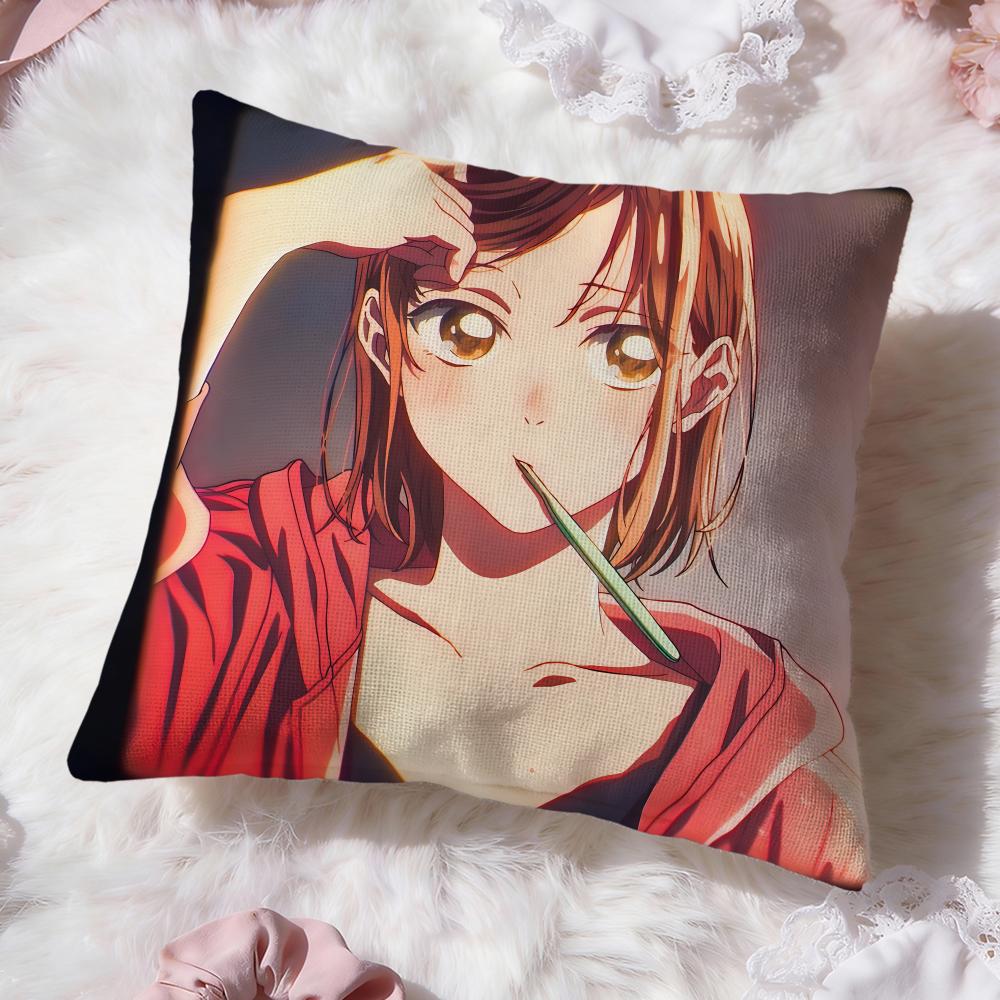 Anime B-Blue BoxS Cushion Cover Premium Comfort Reversible Pillow Cove -Two in One Design for Any Room & Car Interior
