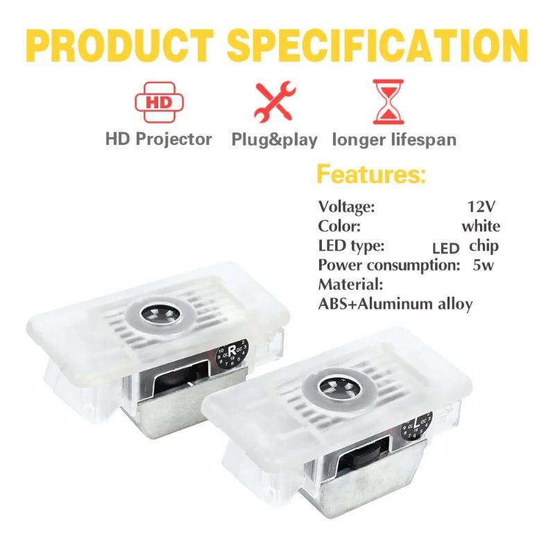 LED Car Door Welcome Courtesy Logo Projector Ghost Shadow Light For BMW 1 3 8 Series G20 G21 F40 X7 G07 G29 Z4 Auto Accessories