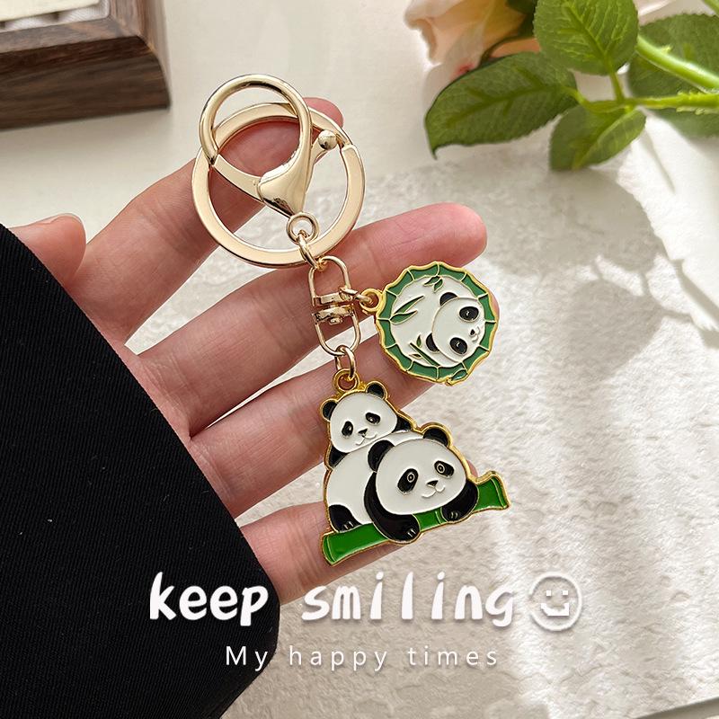 Panda Keychain: Chinese Style Cultural & Creative Cartoon Bag Pendant