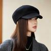 Ladies Autumn and Winter Woolen Beret New Warm British Octagonal Hat