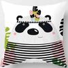 Cute Animal Print Square Pillowcase Home Decoration Car Sofa Cushion Cover