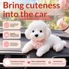 Cane Orsacchiotto Decorativo in Silicone per Auto Accessori Animali Domestici Simulati Supporto Gadget Console Centrale Decorazione Automobilistica Nuovo 1 Pz
