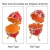 Shiny Diamonds Easter Egg Metal Crafts Home Desktop Decor Jewelry Box Gifts
