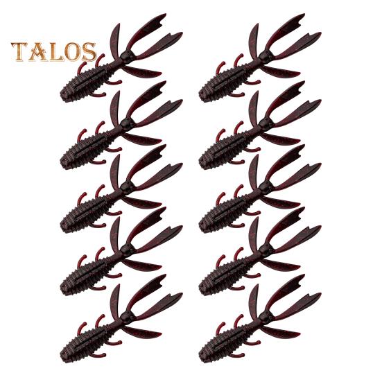 10 st räkor mjuka beten fiskedrag realistiskt utseende livfull färg strömlinjeformad form konstgjorda räkor bete fiskeutrustning 10 st