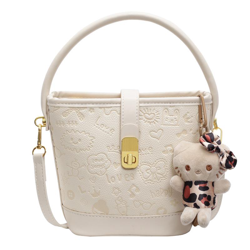 Women's 2025 High-End Commuting Crossbody Handbag - Small, Elegant Bucket Style