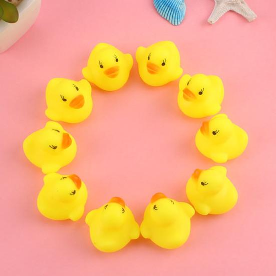 5Pcs Bath Toy Squeaky Duck Baby Water Toy Compact Children Hearing