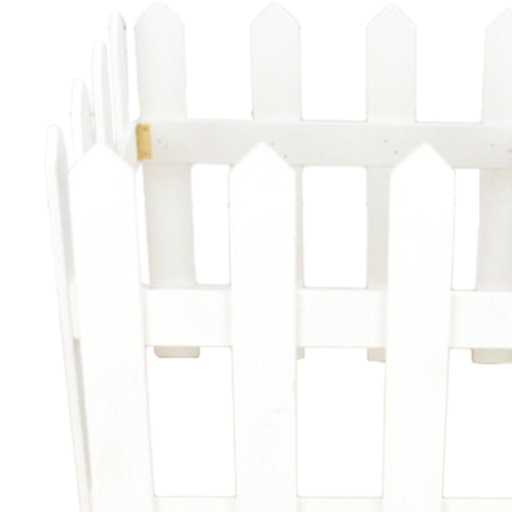 Wooden Garden Fence DIY Gardening Decorative Landscape Edging Border Fence Wood Fence for Flowerbeds Tree Edgings Pool Indoor