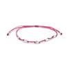 Luxenter Pink Cotton Bracelet with 925 Sterling Silver Finish - Buawe