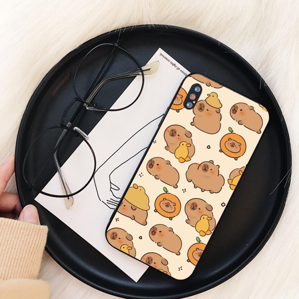 

Cute Capybara Phone Case For iPhone 15 6 7 8 Plus 11 12 13 14 Pro SE 2020 MAX Mini X XS XR Back Funda Cover iPhone 7 or 8