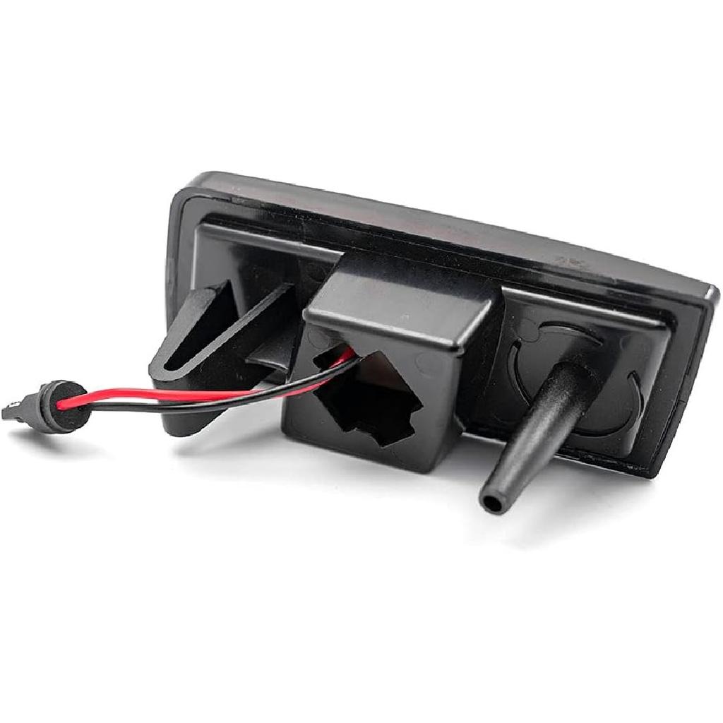 2Pcs White Full LED Side Marker Lights for Chrysler 300 2005-2014 Front Bumper Sidemarker Lamp Driving Running Light Smoked Lens