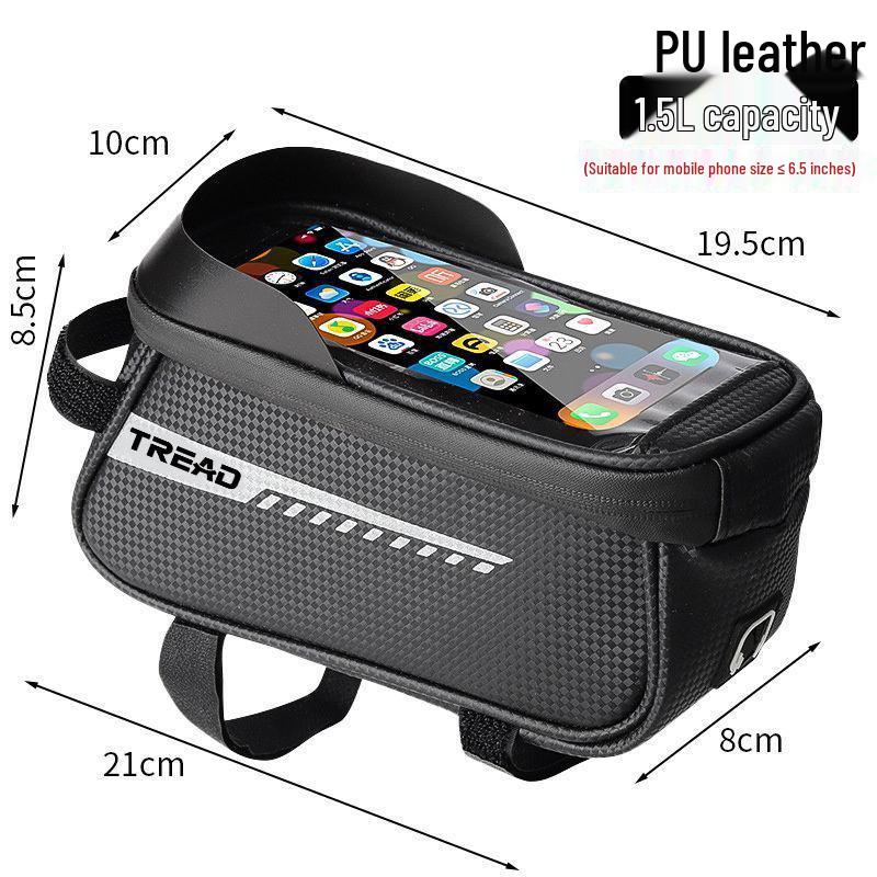 Bicycle Hard Shell Front Beam Bag - Large Capacity, Multi-functional for Mountain & Road Bikes Default