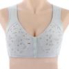 Wire-Free Front Closure Cotton Bras for Middle-aged & Elderly Moms - Plus Size Vest Style