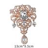 European & American Crystal Teardrop Brooch Zircon Pin Accessory