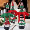 3 Piece Ugly Jumper Christmas Wine Bottle Handmade Wine Bottle Dust Bags - RIpj