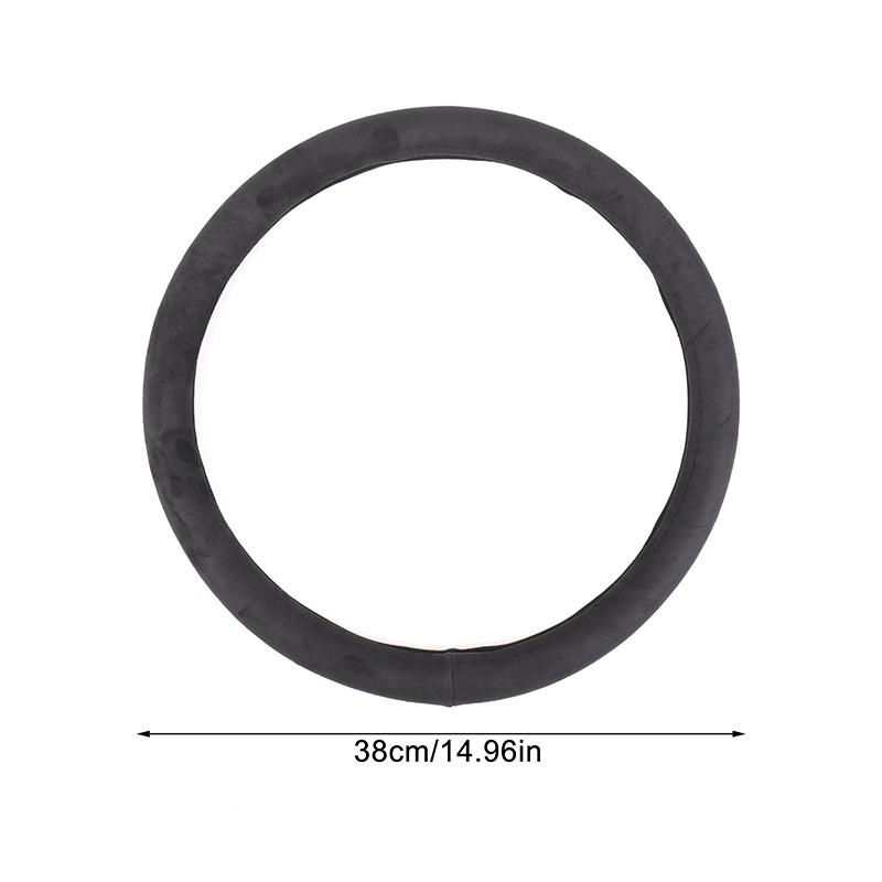 

Car Steering Wheel Covers Suede Steering Wheel Cover Wrap Universal 37-38Cm Breathable Steering Covers Car Accessories A