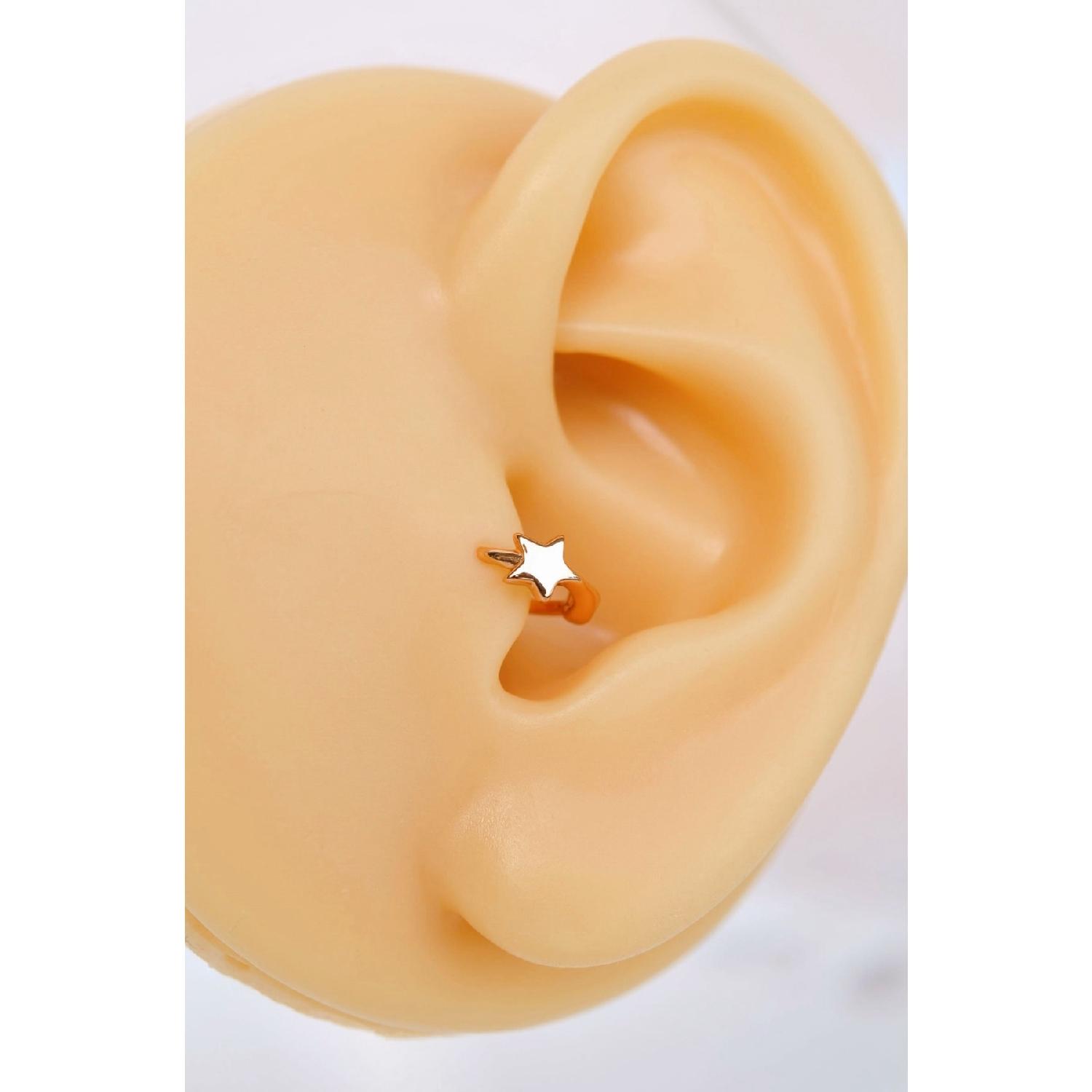 

Звезда Модель Кольцо Пирсинг Серьга Хряща Козелка Спирали Tek Beden