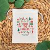 3Pcs Custom Christmas Party Favor Goodie Bags Drawstring Tote Holiday Swag Bag Wrapping Christmas Stocking New Year Santa Claus