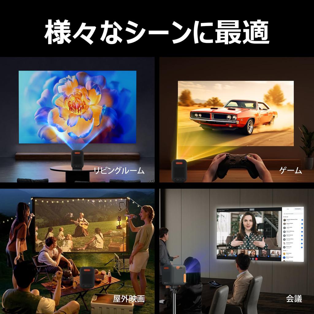 ASTON CONEX Smart Projector for Home Use with Google Full Short Automatic Obstacle Automatic Keystone and Automatic Focus Achieve a Large Screen Even