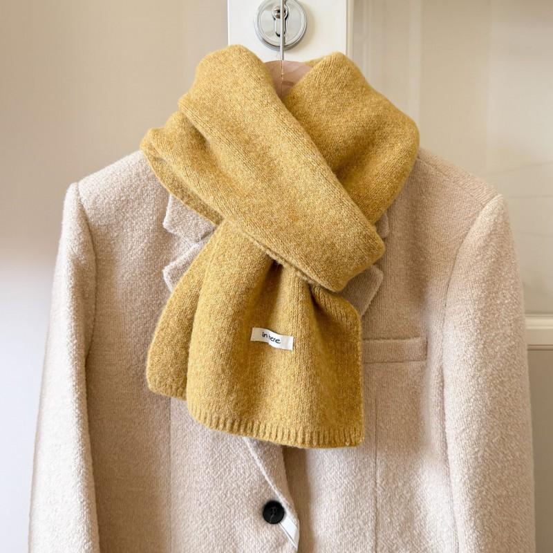 Womens Wool Blend Knit Scarf Thick Warm Long Winter Neck Wrap Students Couples Fashion Accessory