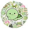 10/30/50pcs Green Vintage Cartoon Aesthetic Stickers Kawaii Girls Decal DIY Scrapbooking Notebook Laptop Waterproof Sticker Gift