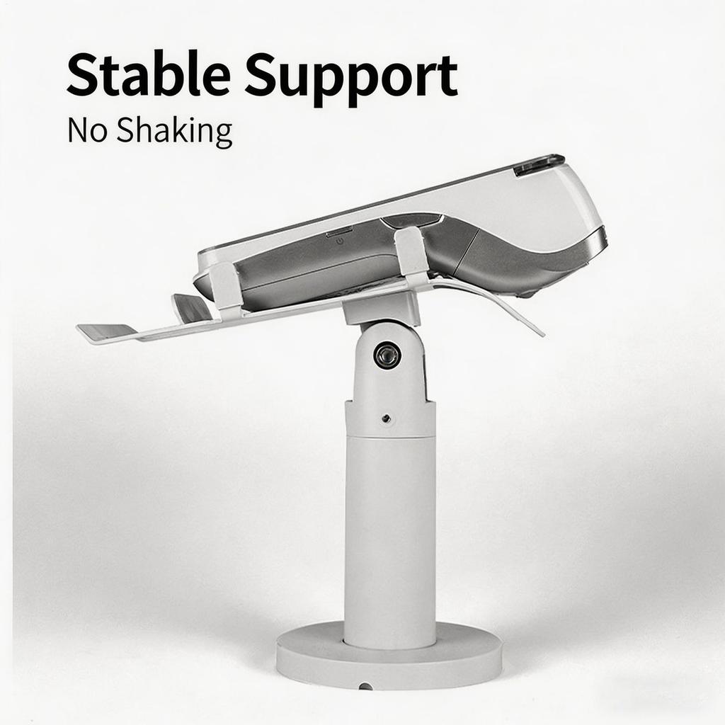 POS Machine Stand, Rotating Aluminum Alloy Bracket, Cash Register Display Stand, Credit Card Machine Stand, Counter Stand