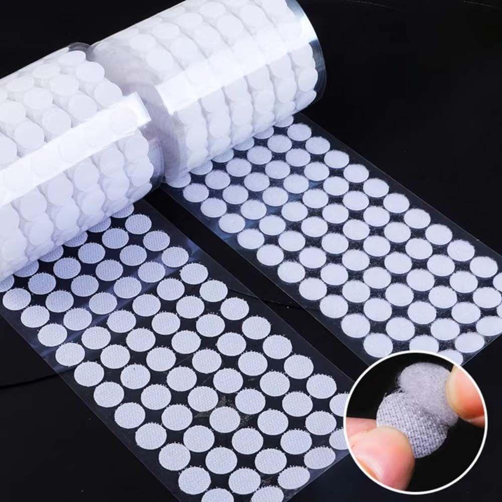 500/504 Pairs Felt Stickers Fastening Dots Tape Sticky Back Round Coins Sticker  Handwork