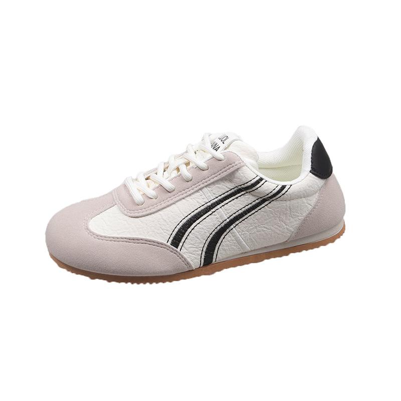 2025 new retro German training shoes women's shoes spring versatile flat-soled Forrest Gump shoes student white shoes casual board shoes