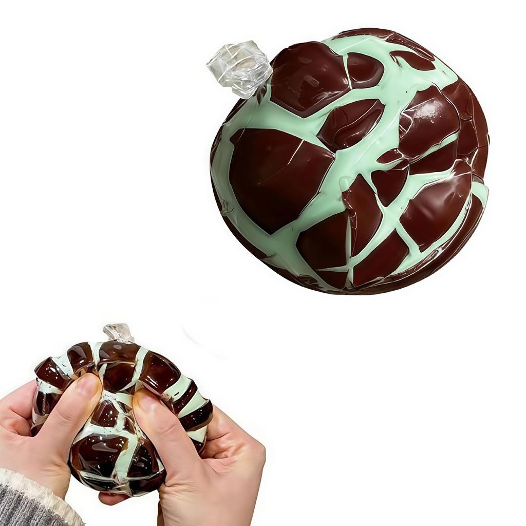 Squishy Stress Balls Slow Rebound Cantaloupe Chocolate Squeeze Toy for Adult Quiet Sensory Fidget Toy Soothing Relieving Stress