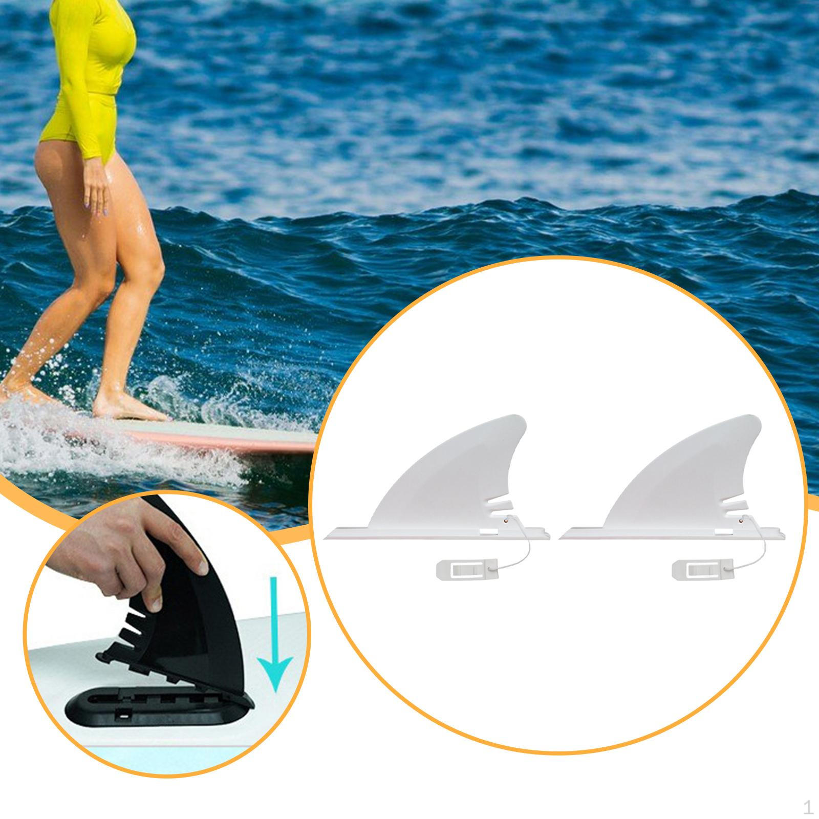 

Плавник для серфборда ПВХ Серф Запчасти Профессиональный аксессуар для надувных каяков Белый 4 inch